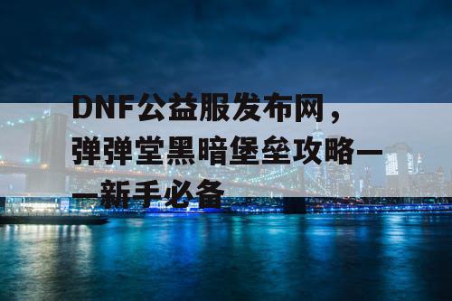 DNF公益服发布网，弹弹堂黑暗堡垒攻略——新手必备