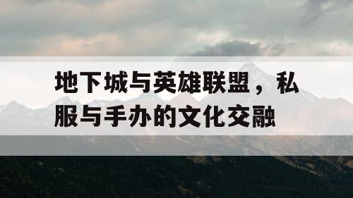 地下城与英雄联盟，私服与手办的文化交融